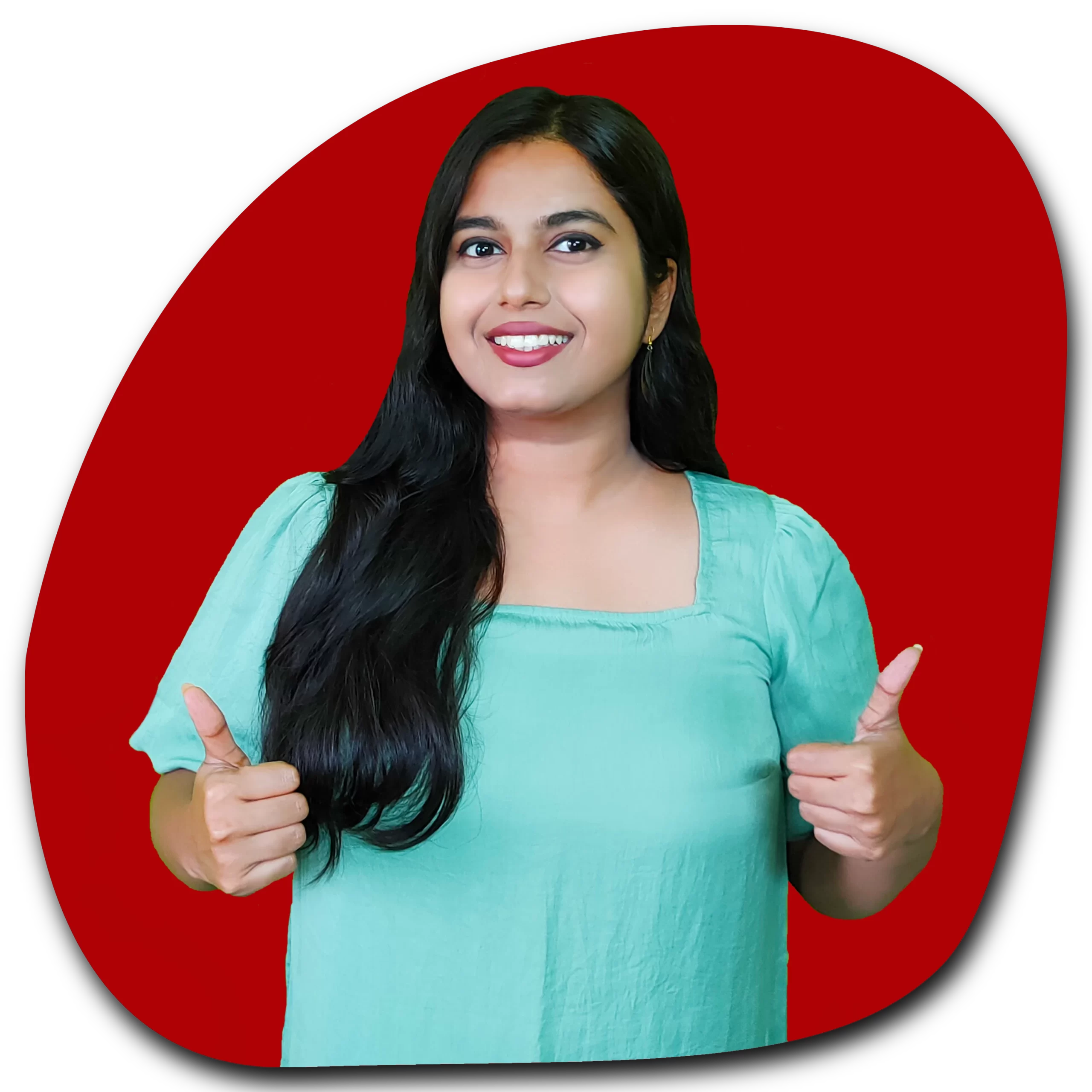 Website Photo with Red shape PNG